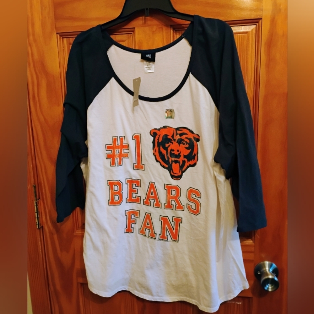 Chicago Bears Jersey Shirt, NEW, Plus Size 22/24
